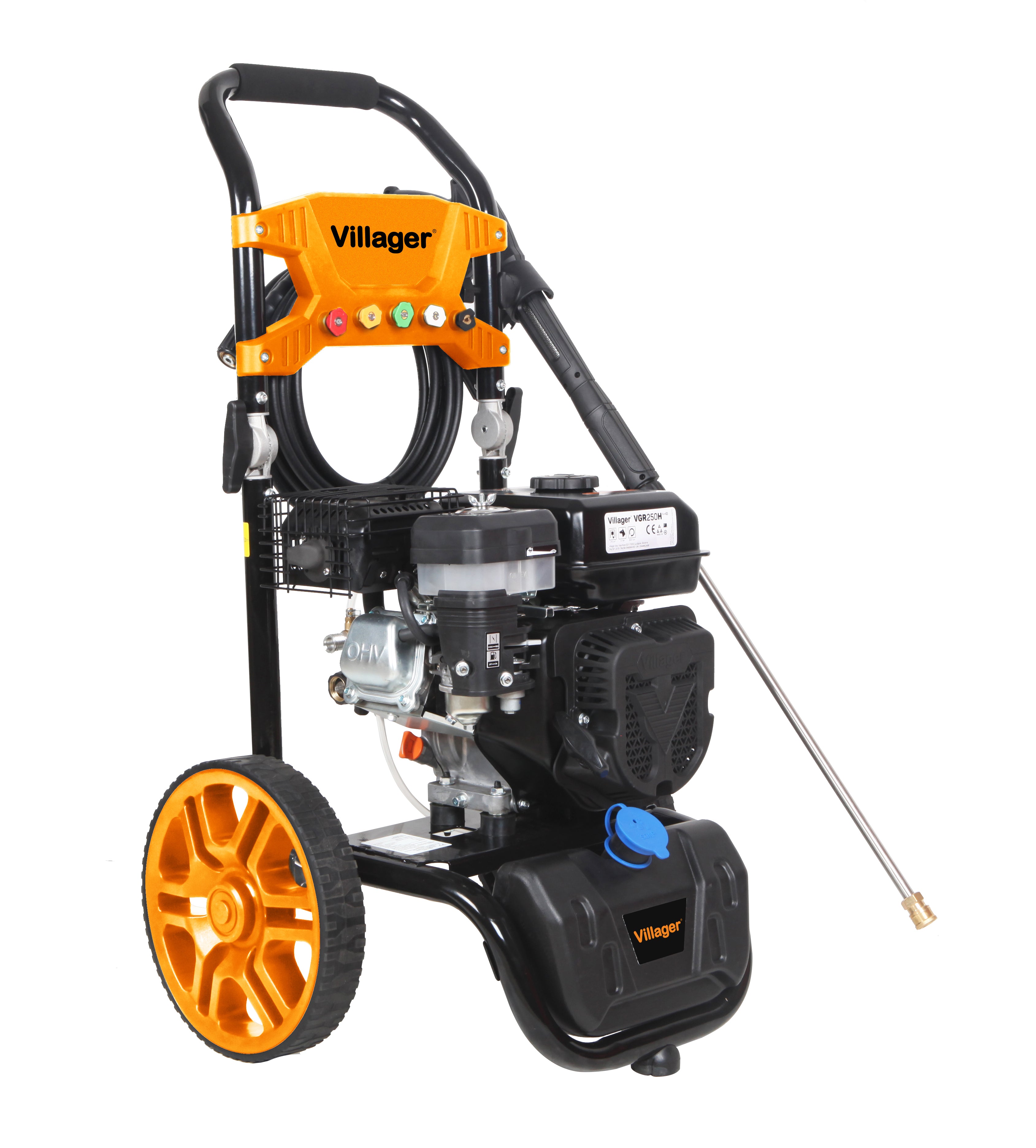 Villager VPW 195 Benzin-Hochdruckreiniger – 220 bar, 570 l/h & Messingpumpe - VI-067059