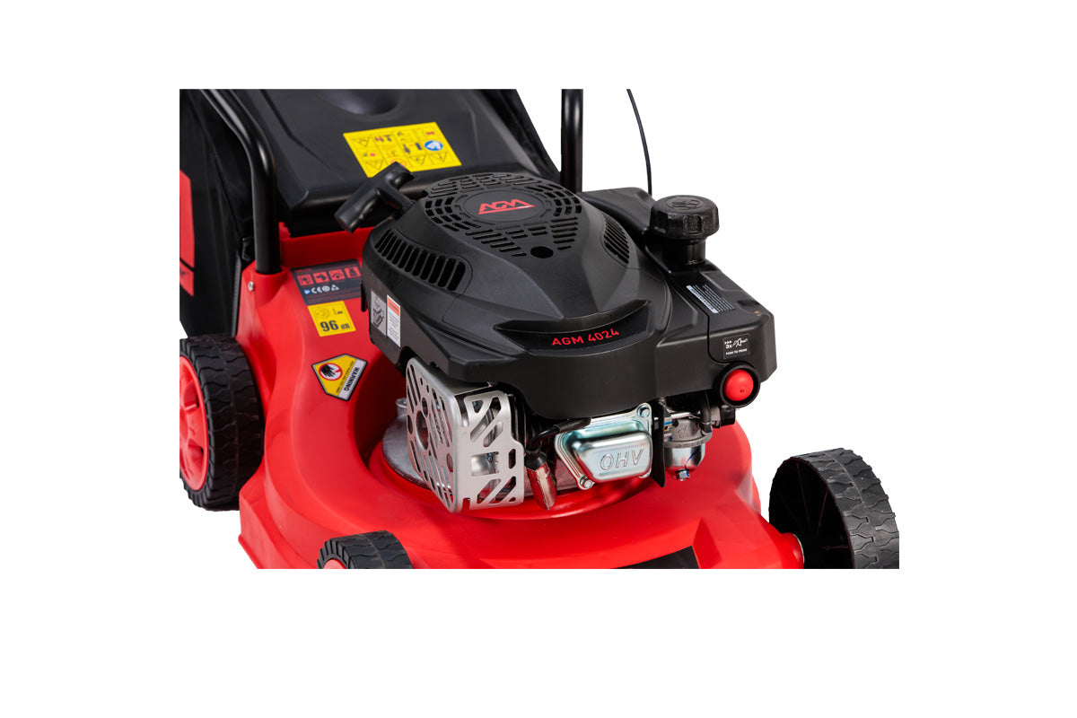 AGM 4024 Benzin-Rasenmäher – 79,7 cm³, 39 cm Schnittbreite, 3-fach Höhenverstellung – VI-82410
