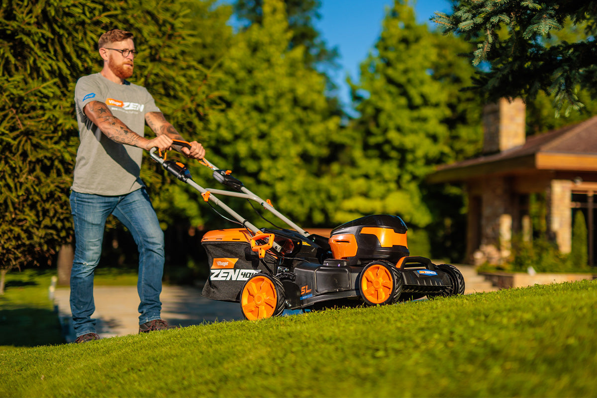LM 4111 E Matic – 40 V Akku-Rasenmäher mit 46 cm Schnittbreite & variablem Radantrieb - VI-082483