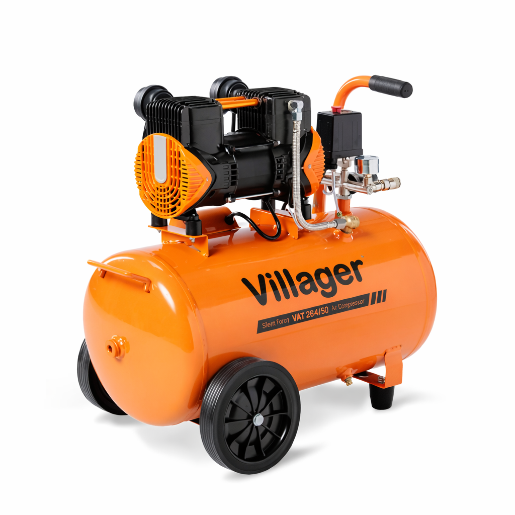 SILENT FORCE VAT 264/50 – Leiser Kompressor, 50 l, 264 l/min, 1500 W, ölfrei & wartungsarm - VI-067195