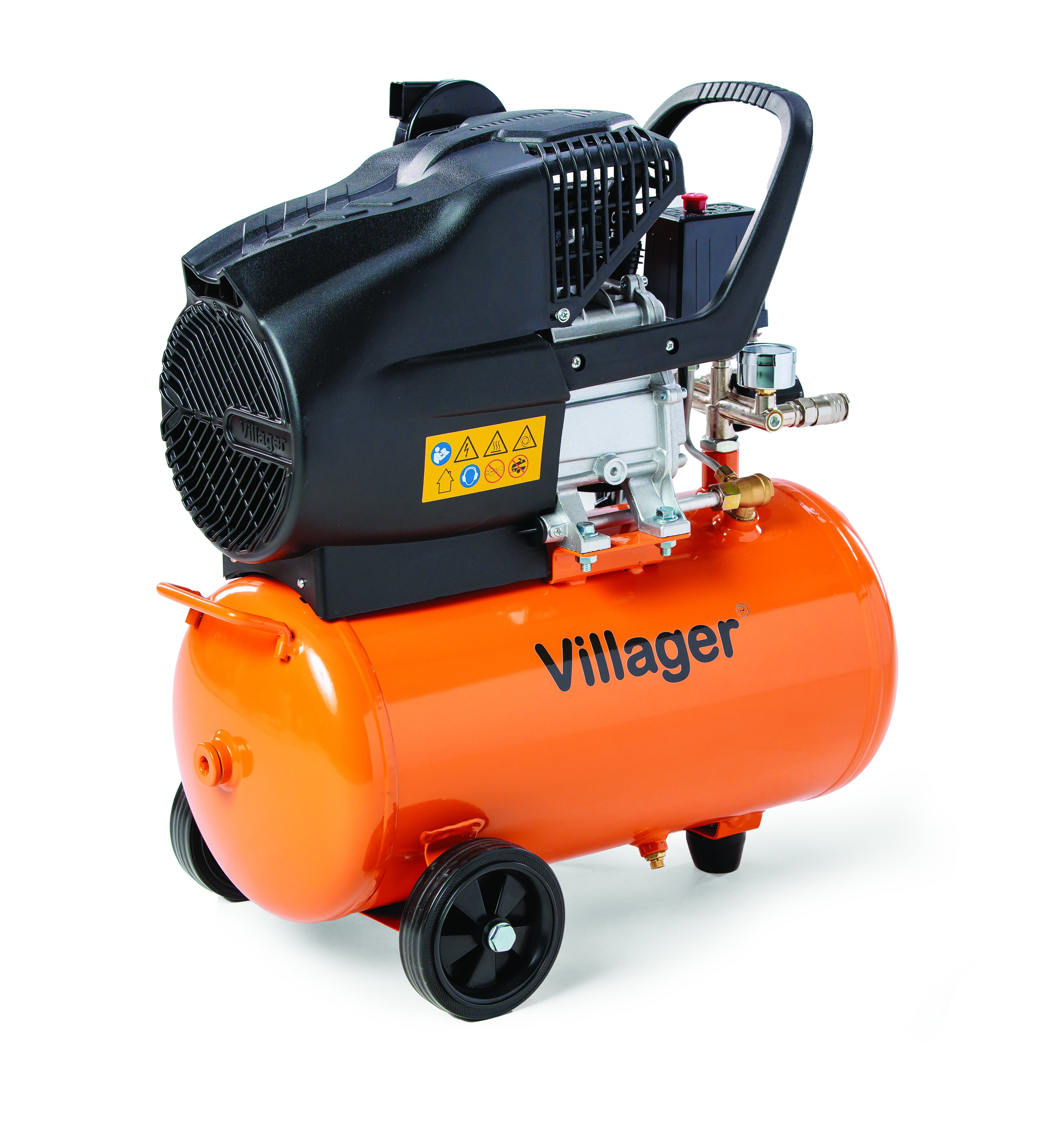 PRO Kompressor VAT 24 L – 206 l/min Förderleistung, 1500 W, 8 bar, ölgeschmiert - VI-007584