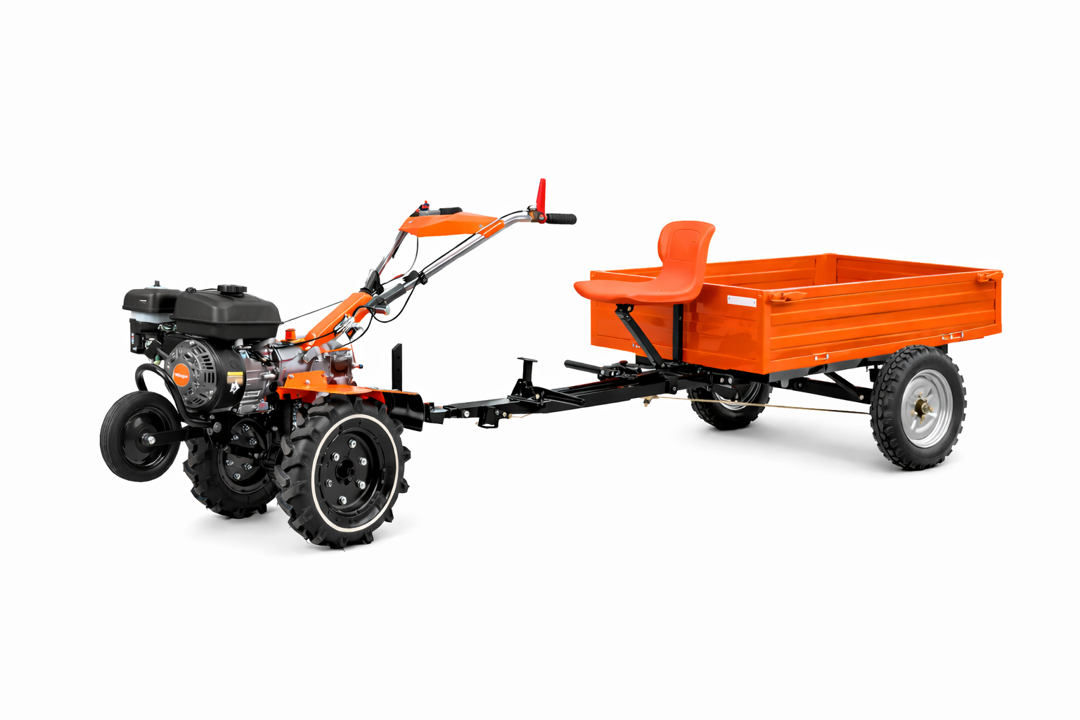 Einachsschlepper mit Anhänger - Motorhacke Anhänger Set VTB 843 Prime + TT 500 - VTB843P-TT500