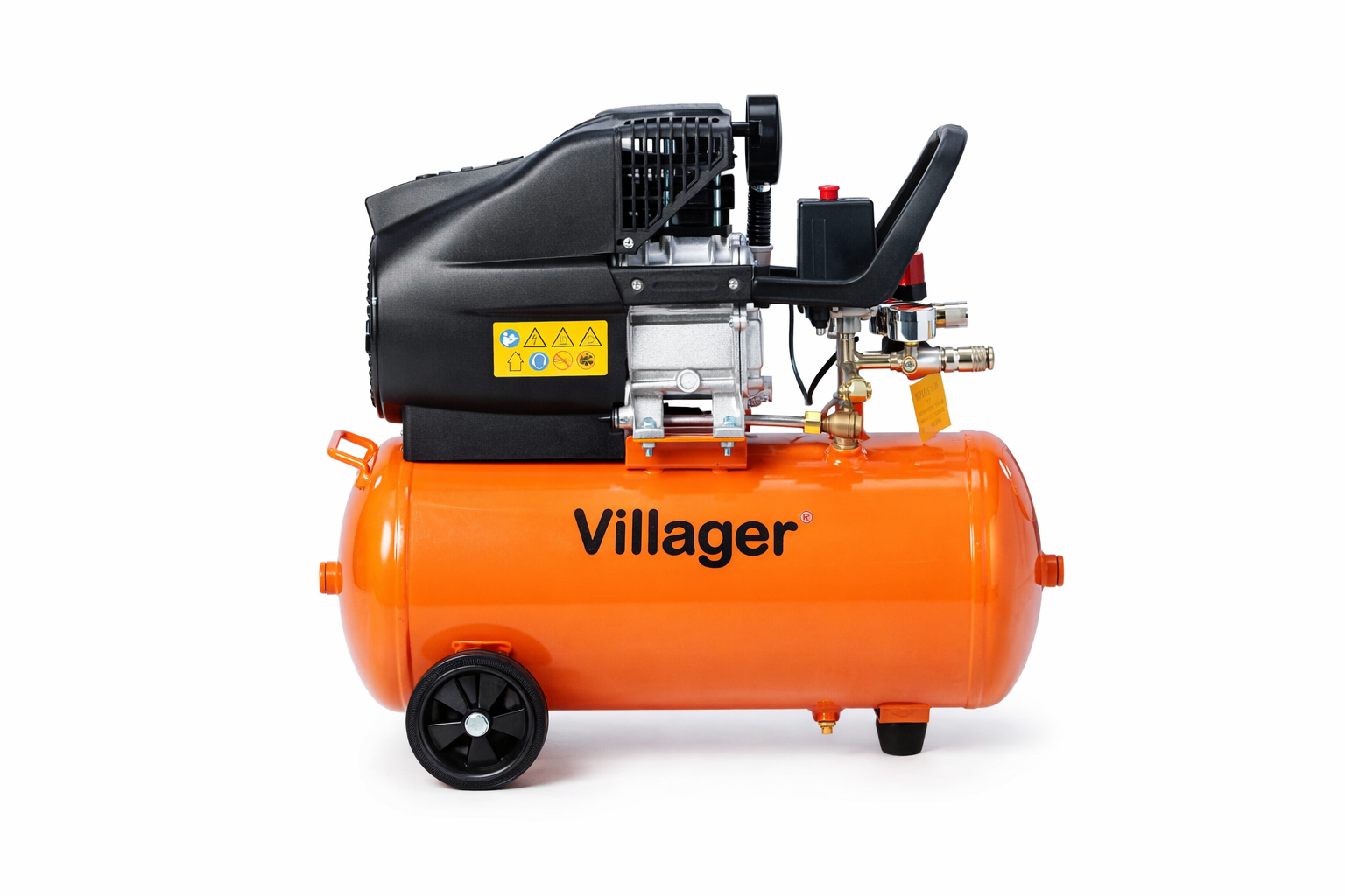 PRO Kompressor VAT 24 L – 206 l/min Förderleistung, 1500 W, 8 bar, ölgeschmiert - VI-007584