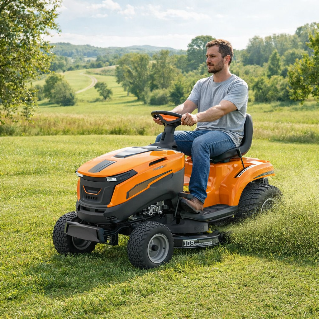 VT 995 HD Aufsitzrasenmäher / Rasentraktor Aufsitzmäher - Loncin Motor 452 cm³ mit 7,8 kW, 98 cm Schnittbreite & Seitenauswurf – VI-088788