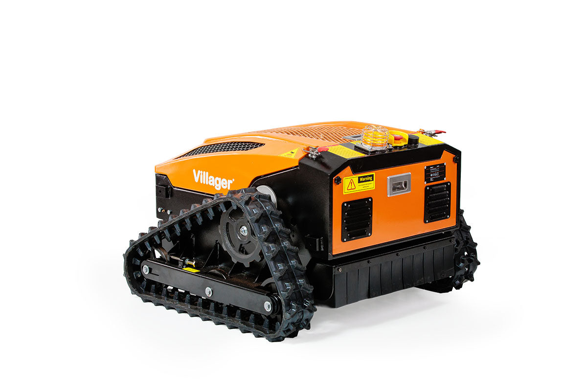 Villager RC 53 Ferngesteuerte Mähraupe, E-Start Funk-Raupenmäher – ferngesteuerter Hybrid-Mäher für Hänge und Problemflächen ca. 3000m2 - VI-089542