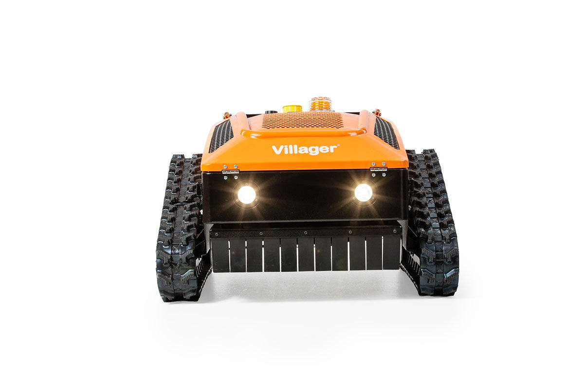 Villager RC 53 Ferngesteuerte Mähraupe, E-Start Funk-Raupenmäher – ferngesteuerter Hybrid-Mäher für Hänge und Problemflächen ca. 3000m2 - VI-089542