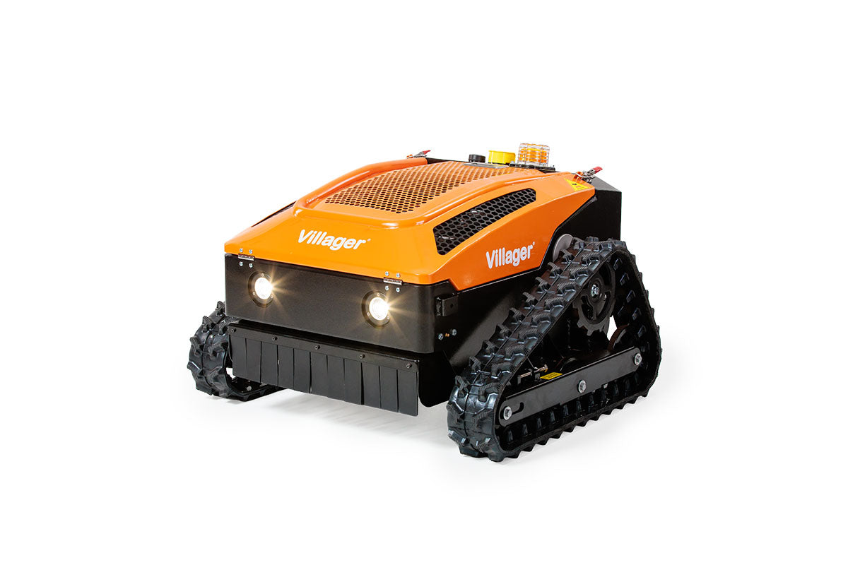 Villager RC 53 Ferngesteuerte Mähraupe, E-Start Funk-Raupenmäher – ferngesteuerter Hybrid-Mäher für Hänge und Problemflächen ca. 3000m2 - VI-089542