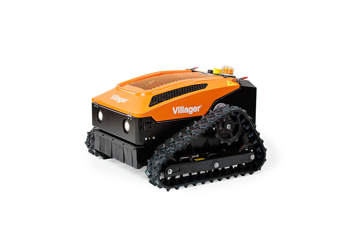 Villager RC 53 Ferngesteuerte Mähraupe, E-Start Funk-Raupenmäher – ferngesteuerter Hybrid-Mäher für Hänge und Problemflächen ca. 3000m2 - VI-089542